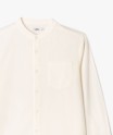 Chemise manches longues à col mao en coton lin mélangés garçon[MISSING]